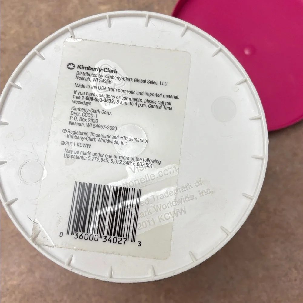 Cottonelle x Jonathan Adler Toilet Paper roll Holder canister cover Pink 2011